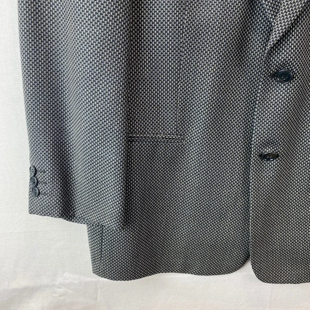 VTG Giorgio Armani Blazer Mens 42R Grey Wool Italian Sport Coat Marshall Field